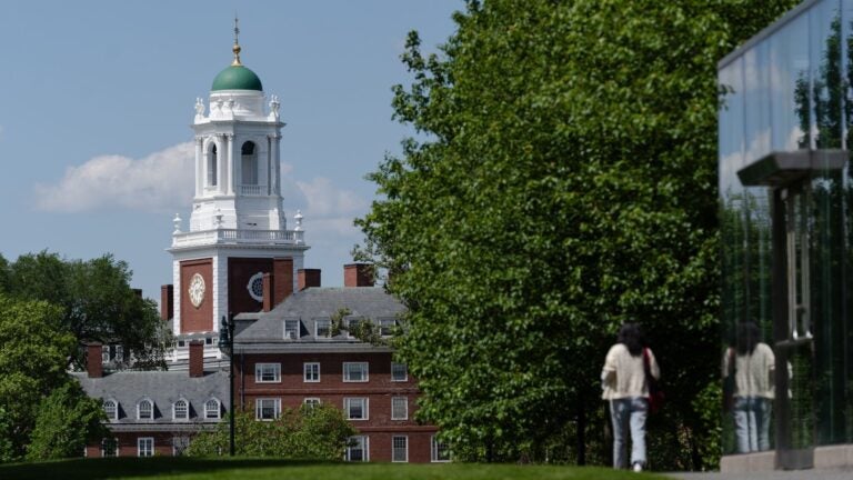 The Eliot House dormitory on the Harvard University campus in Cambridge, Massachusetts.
