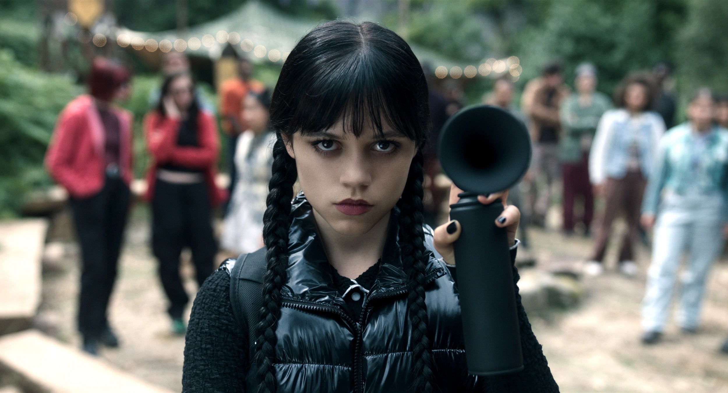 Jenna Ortega como Wednesday Addams en la temporada 2 de Netflix "Miércoles."