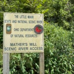 A sign for the Ohio Department of Natural Resources.