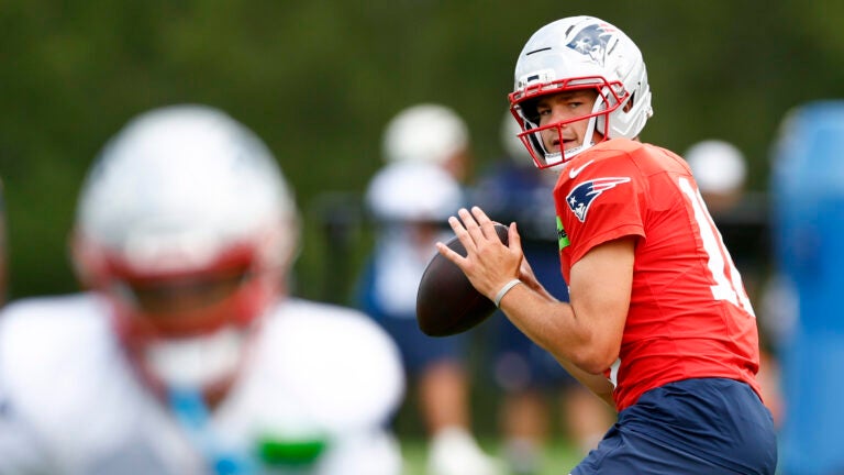 Drake Maye talks Efton Chism, prepping for Week 1 start in WEEI interview