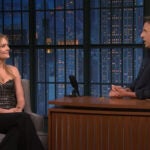 Meghann Fahy on "Late Night with Seth Meyers."