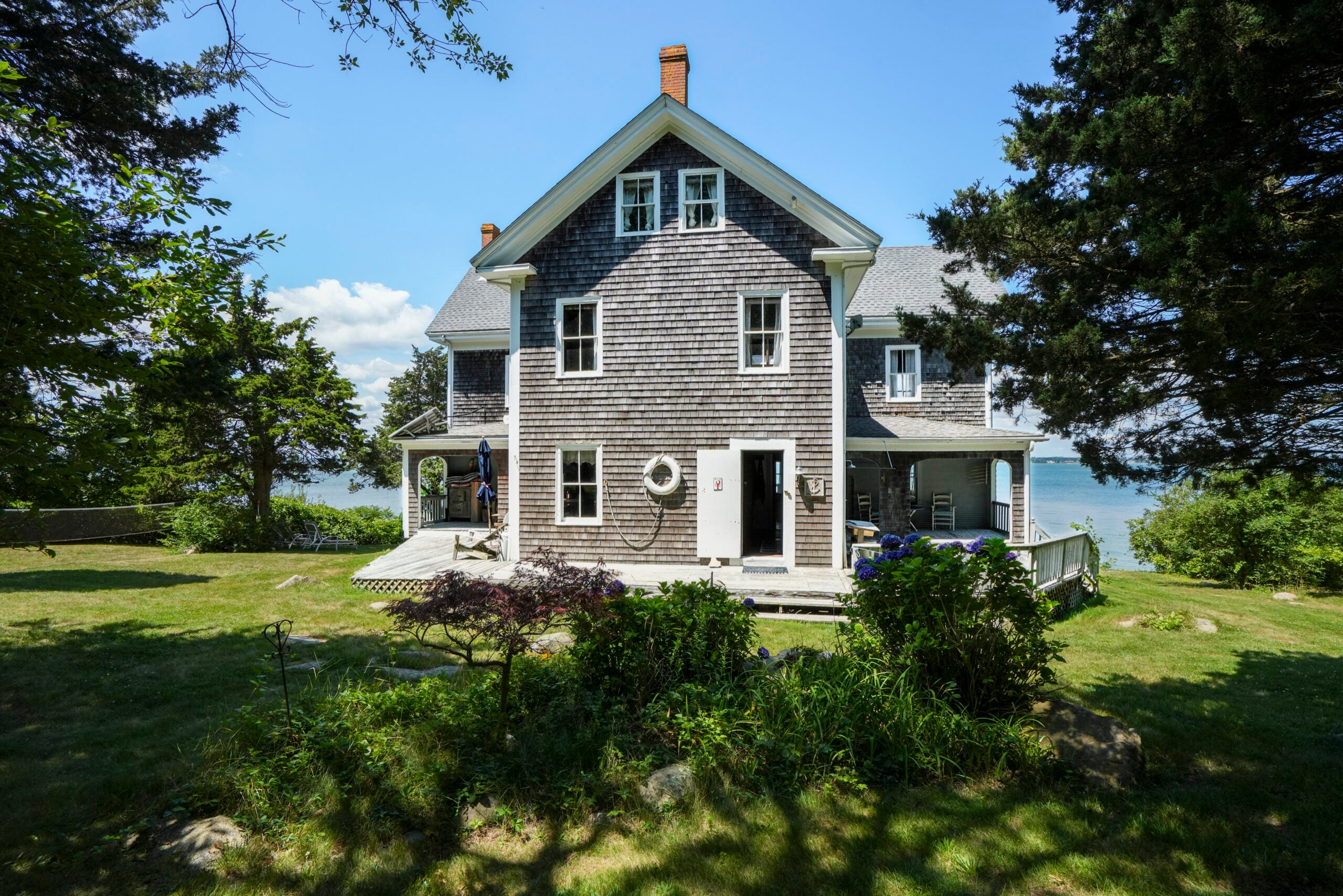 The home's exterior.