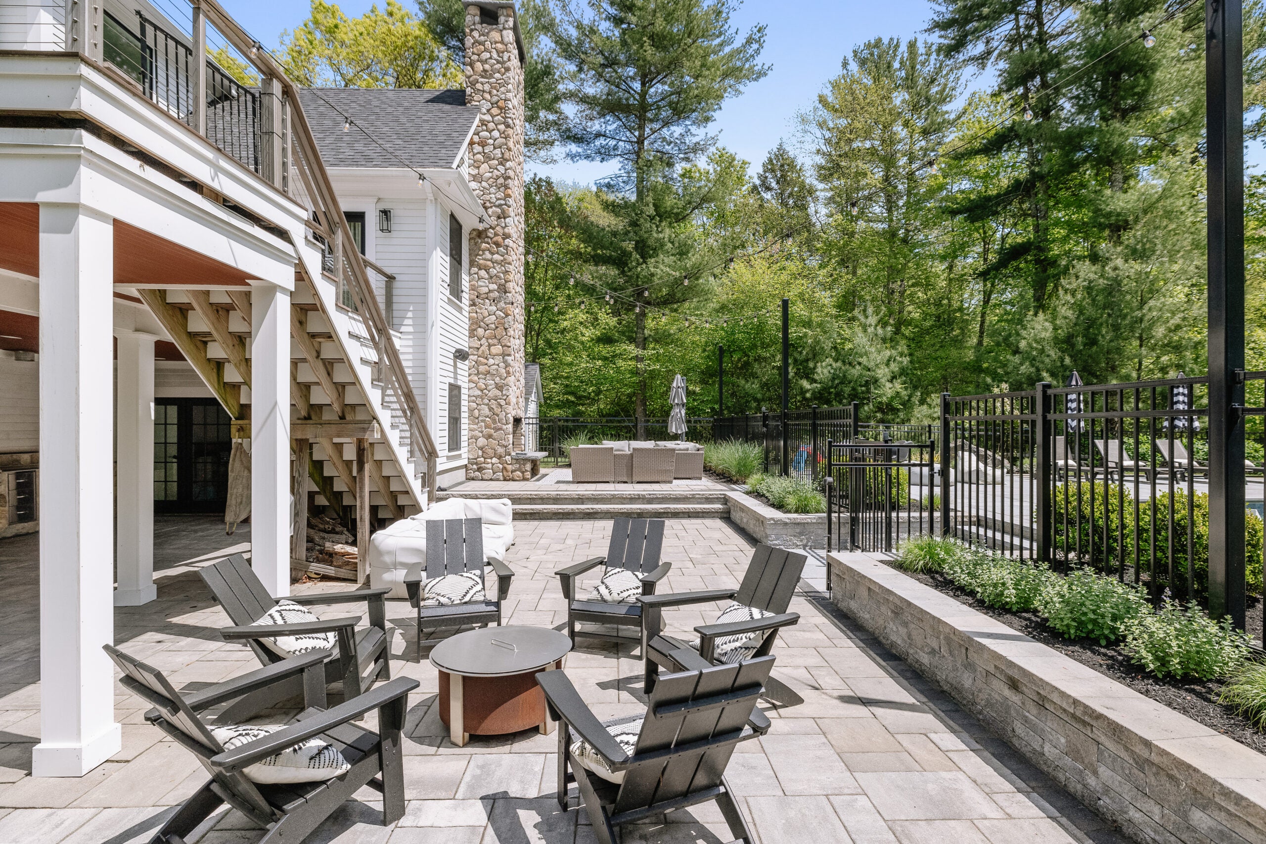 An outside living space.