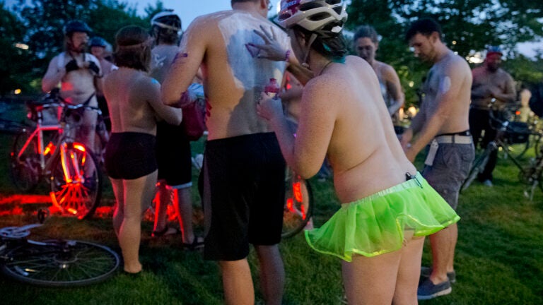 There is apparently a naked bike ride in Boston on Saturday