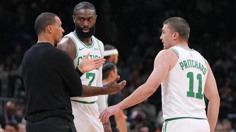 Joe Mazzulla provided a quick update on Jaylen Brown's injury