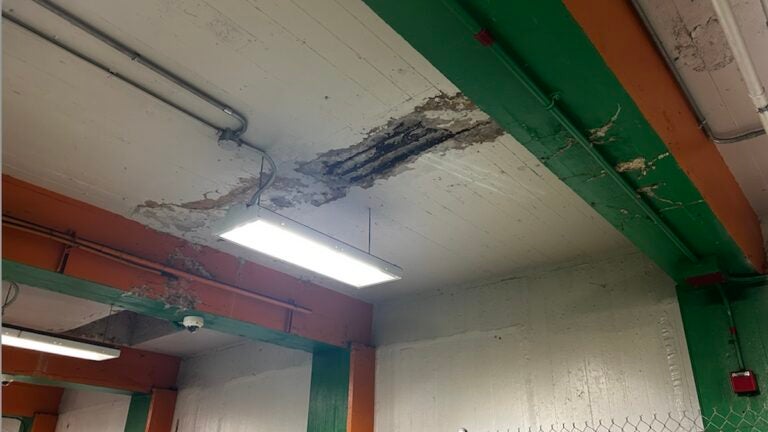 Chunk of MBTA's downtown concourse ceiling falls due to water damage