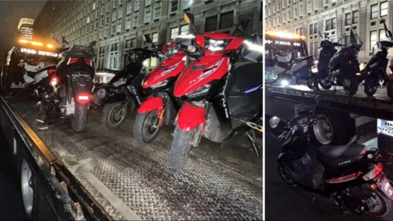 The Boston Police Department seized nine more scooters Tuesday night as part of "Operation Safe Scooter."