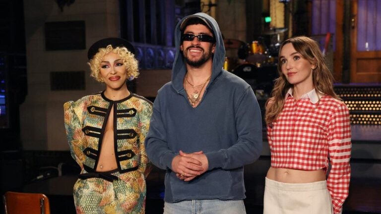 SNL recap: Musical guest Doja Cat, host Bad Bunny, and Chloe Fineman before the Season 51 premiere of "Saturday Night Live."