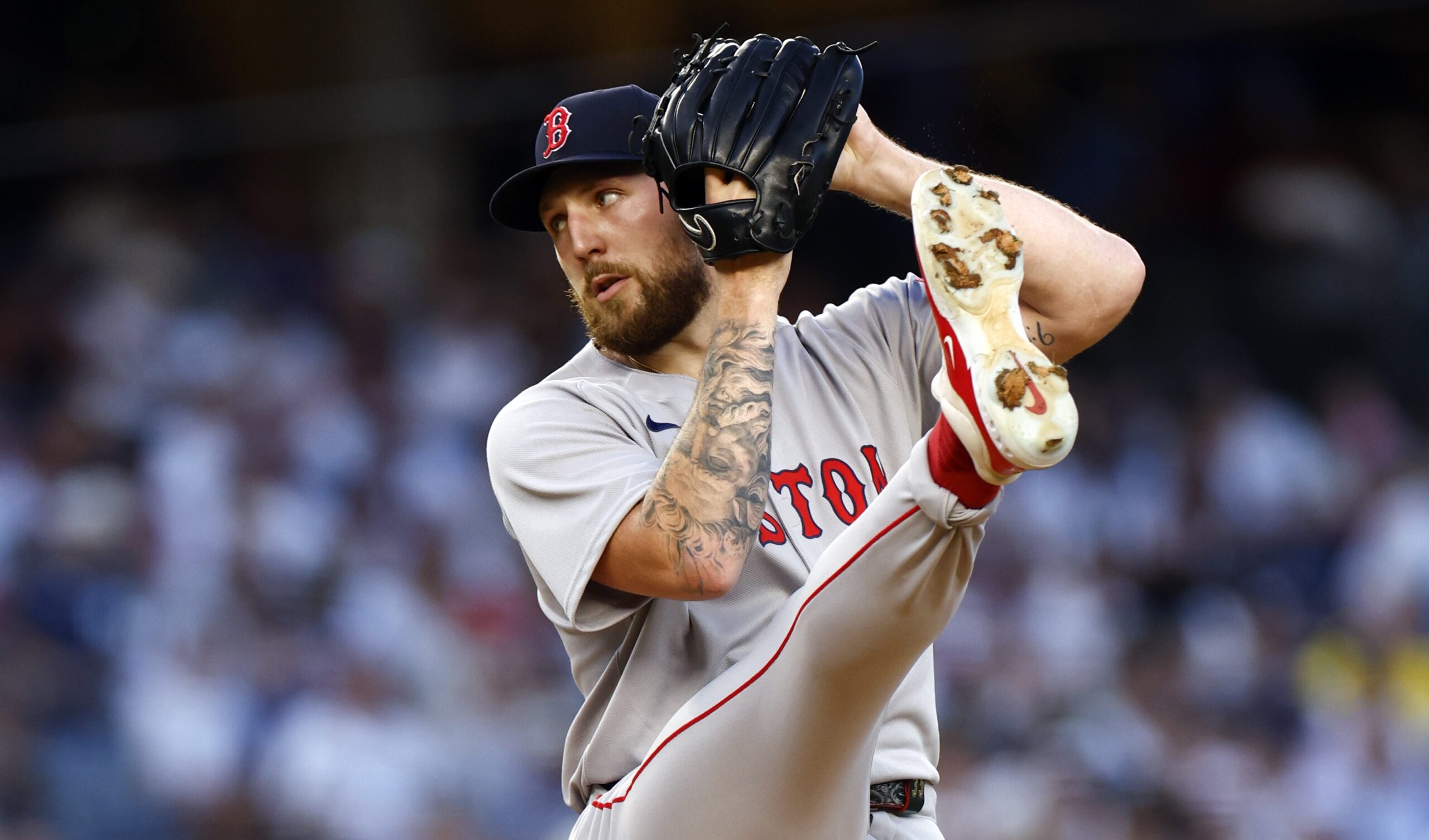 Garrett Crochet and his wife Rachel welcome their first child