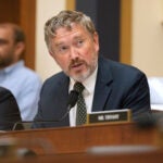 Rep. Thomas Massie, R-Ky., speaks as FBI Director Kash Patel appears before the House Judiciary Committee, on Capitol Hill in Washington.