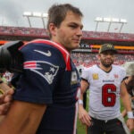 Drake Maye Patriots Baker Mayfield