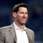 Craig Breslow, Boston Red Sox chief baseball officer, on the field before Game 3 of the Wild Card playoff series at Yankee Stadium on Oct. 2, 2025, in New York.
