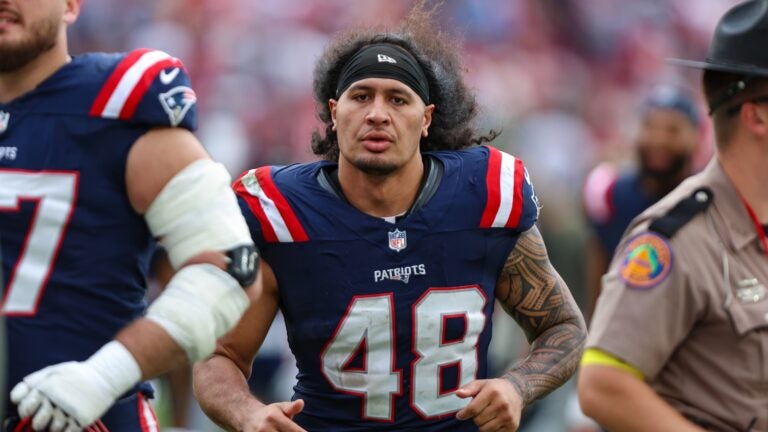 Jahlani Tavai, out for personal reasons, gets FaceTime call from Patriots after win