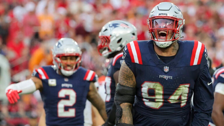 Patriots Buccaneers Cory Durden Harold Landry