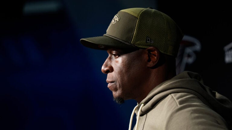 Raheem Morris Patriots Falcons accusations illegal clapping comments