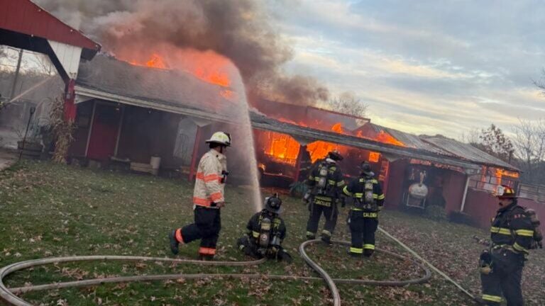 Horse dies, multiple others rescued by firefighters in Attleboro barn fire