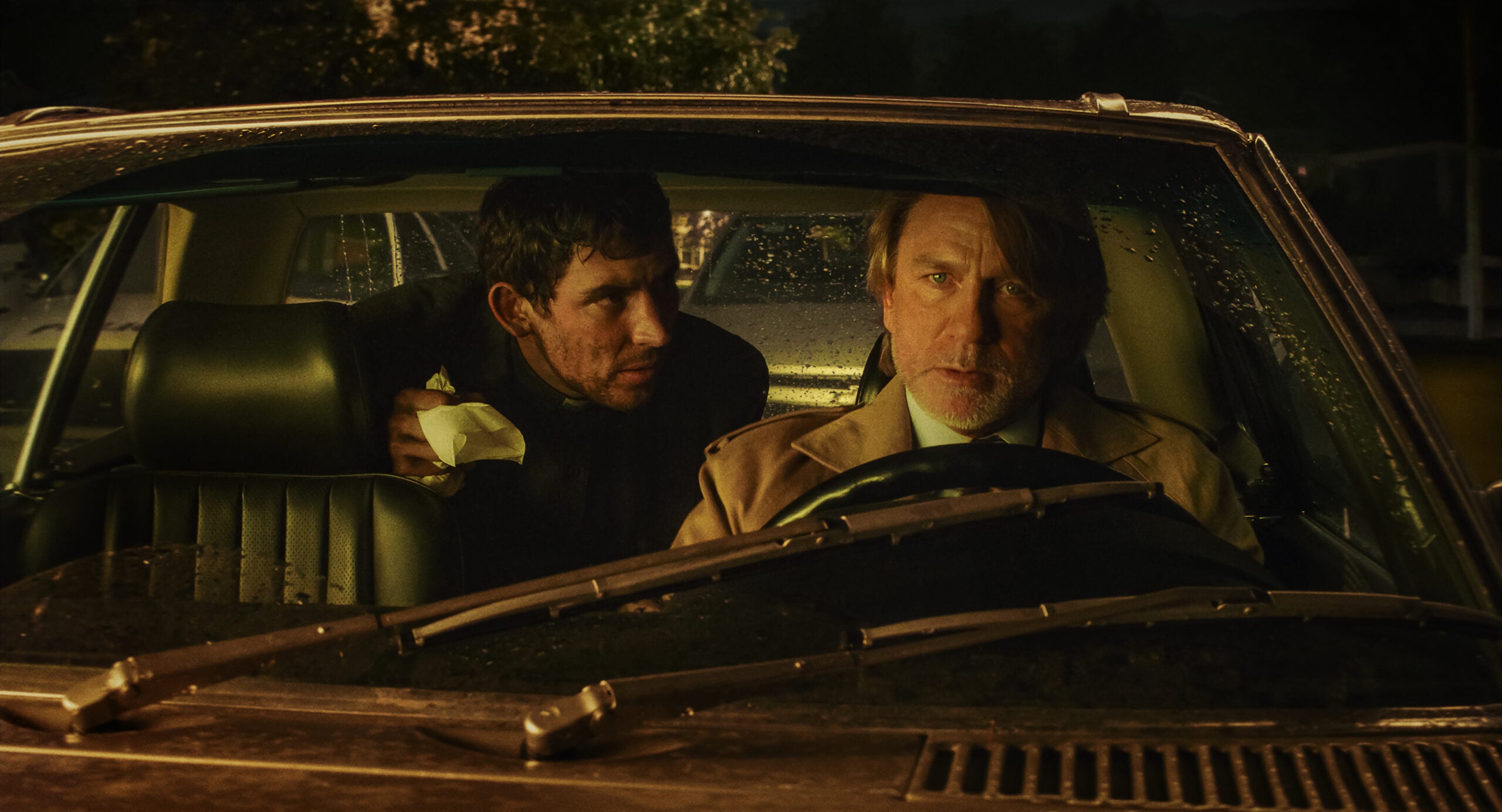 Josh O'Connor and Daniel Craig in "Wake Up Dead Man: A Knives Out Mystery."