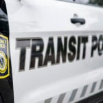 The Transit Police officer was allegedly driving while under the influence when he was arrested.