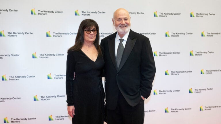 Rob Reiner and Michele Reiner on the red carpet at the State Department for the Kennedy Center Honors gala dinner in 2023.