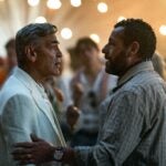 George Clooney and Adam Sandler in "Jay Kelly."
