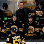Boston Bruins head coach Marco Sturm during the 2nd period. The Boston Bruins hosted the Toronto Maple Leafs Tuesday, November 11, 2025 at TD Garden in Boston, MA.