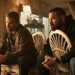 Matt Damon as Lieutenant Dane Dumars and Ben Affleck as Det Sergeant JD Byrne in "The Rip."