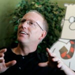 Scott Adams, creator of the comic strip Dilbert.