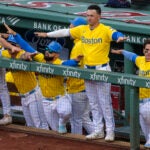 Alex Bregman during a Red Sox game in 2025.