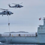 Danish military forces participate in an exercise with hundreds of troops from several European NATO members in the Arctic Ocean in Nuuk, Greenland.