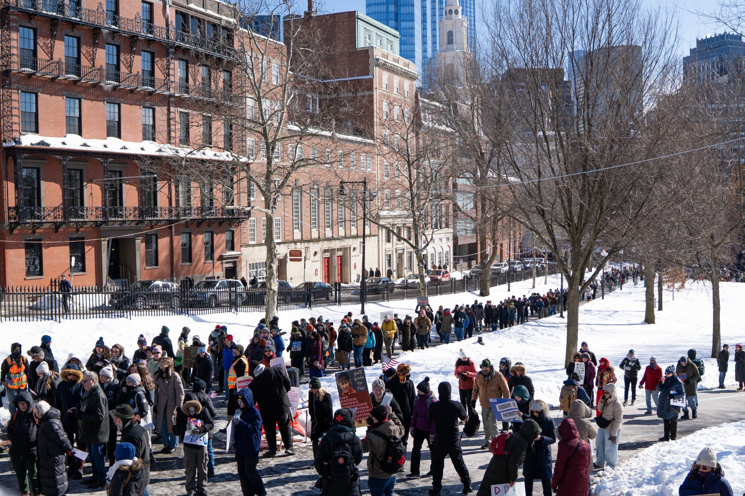 Photos from Boston’s ‘ICE Out Everywhere’ protest插图6 Photos from Boston’s ‘ICE Out Everywhere’ protest插图6