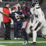 Kayshon Boutte Patriots catch Texans NFL playoffs