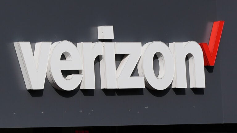 A Verizon sign is displayed on a store.