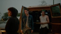Alia Shawkat, Anton Yelchin and Callum Turner in