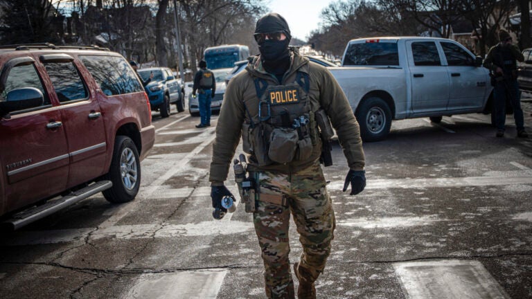 Trump administration starts immigration operation in Maine插图 Federal agents conduct an immigration enforcement operation in Minneapolis.