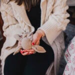 Emily Sliwinski with a toy belonging to her daughter at her home in Greensboro, N.C.