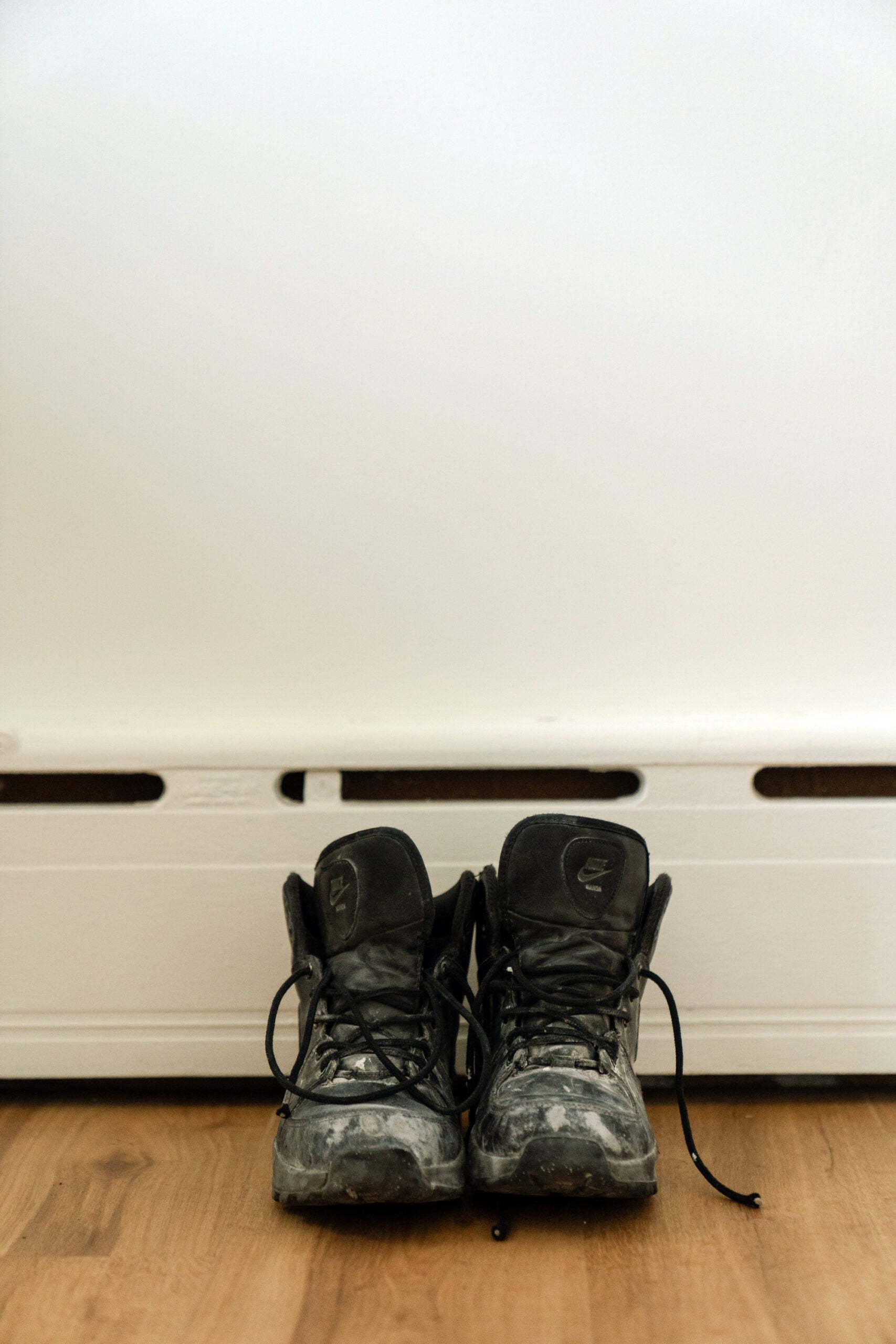 TJ Kimball's work boots.