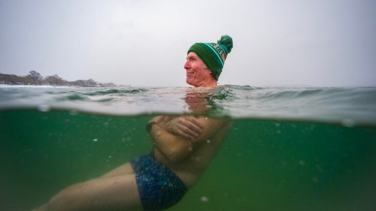 Photos: Locals take the plunge on New Year's Day