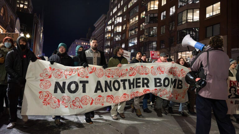 Boston protesters march in anti-ICE rally fueled by 1-year anniversary of Trump’s inauguration