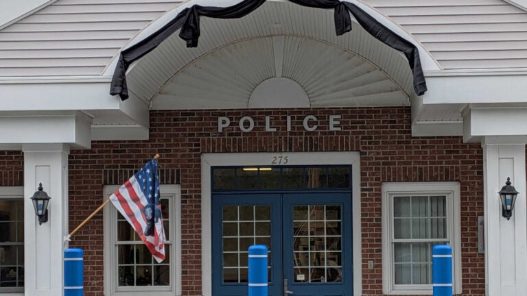 Uxbridge police officer killed by tractor-trailer while on duty, officials say