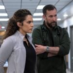 Sepideh Moafi, left, and Noah Wyle on "The Pitt."