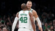 Kristaps Porzingis: Playing with Al Horford against Celtics is 'weird'