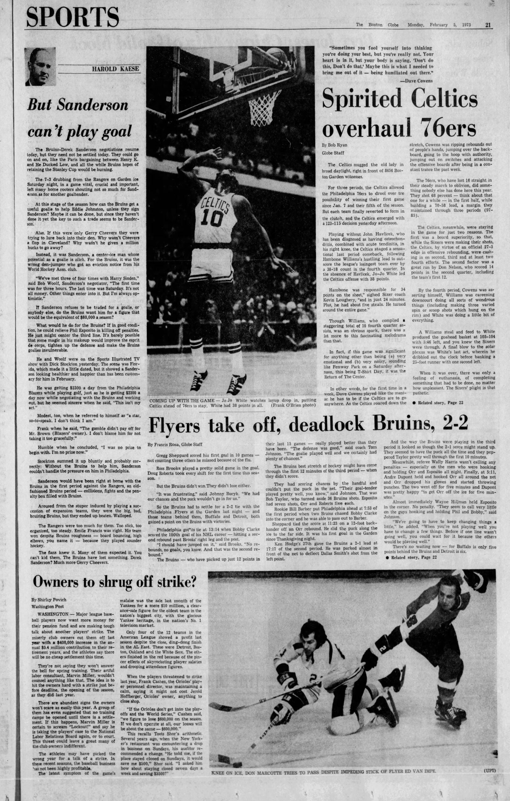 Celtics Boston Globe sports