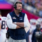New England Patriots head coach Mike Vrabel watches from the sidelines before the NFL Super Bowl 60 football game against the Seattle Seahawks, Sunday, Feb. 8, 2026, in Santa Clara, Calif.