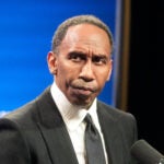 ESPN's Stephen A. Smith is shown at the NFL's Super Bowl Radio Row in San Francisco, Wednesday, Feb. 4, 2026.