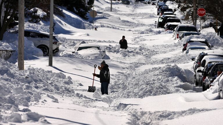 The story behind this viral photo of an unplowed Fall River street