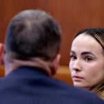 Shelby Hewitt at her sentencing Tuesday in Suffolk Superior Court after agreeing to a plea deal.