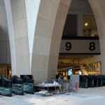 The fare gates were already closed once before after last month's winter storm.