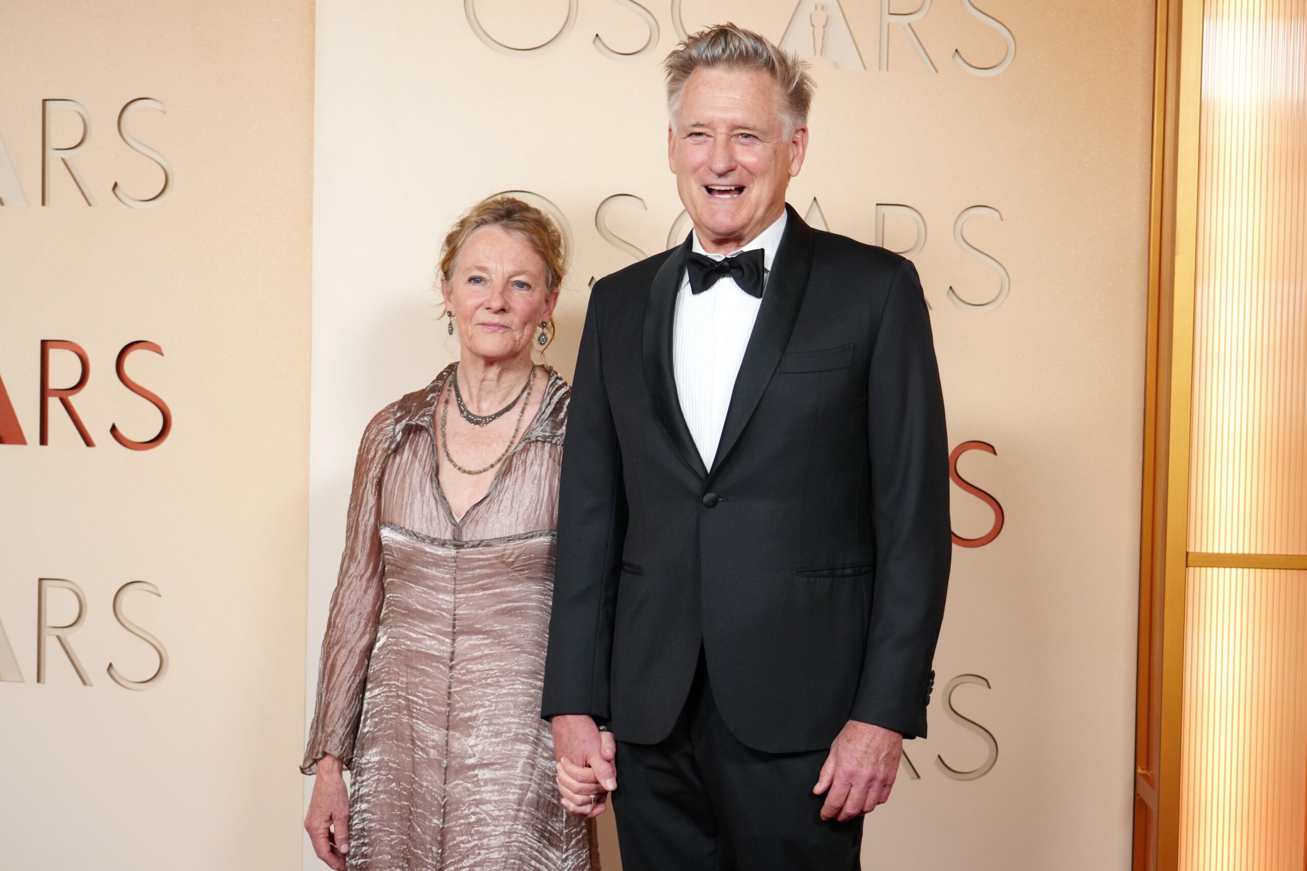 Tamara Hurwitz, left, and Bill Pullman arrived at the Oscars on Sunday at the Dolby Theatre in Los Angeles.
