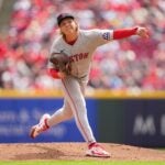 CINCINNATI, OHIO - MARCH 29: Pitcher Connelly Early #71 of the Boston Red Sox throws during the first inning of a baseball game against the Cincinnati Reds at Great American Ball Park on March 29, 2026 in Cincinnati, Ohio.