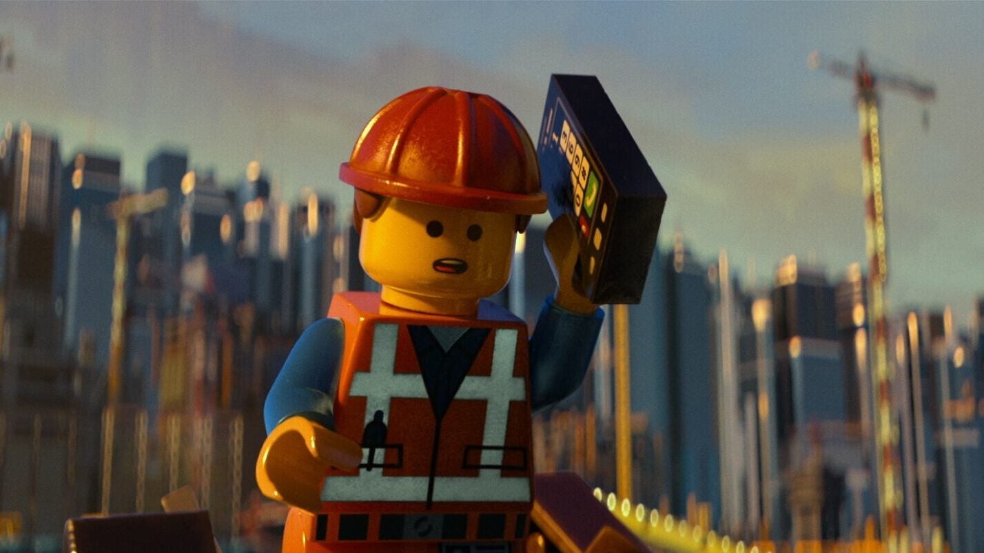 LEGO minifigure Emmet (voiced by Chris Pratt) in 'The LEGO Movie.'